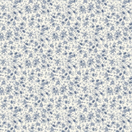 Tissu Toile Loneta Mira Bleu 