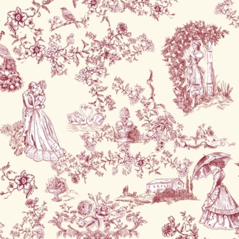Tissu Toile Loneta Rouge