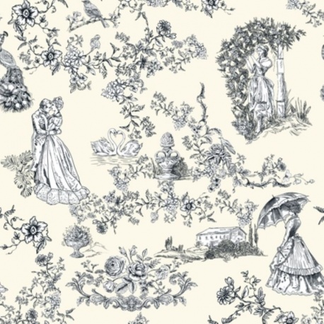 Tissu Toile Loneta Noir