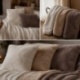 Collection Plaid Housse de coussin Cocon Camel 