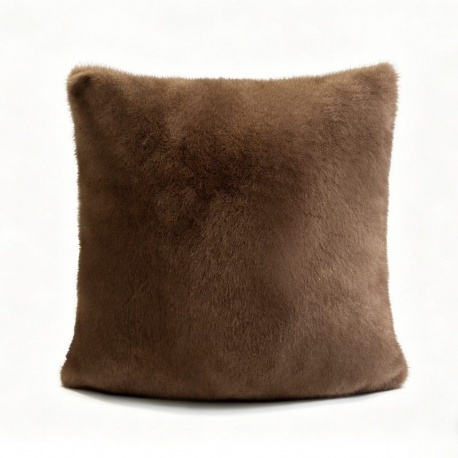 Collection Plaid Housse de coussin Cocon Marron