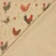 Tissu Imprimé Poule Linenlook 
