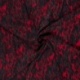 Tissu Satin Touché Velours Imprimé Rouge 