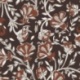 Tissu Voile de Coton Imprimé Grande Fleur Marron