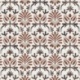 Tissu Voile de Coton Imprimé Motif Abstrait Marron 