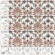 Tissu Voile de Coton Imprimé Motif Abstrait Marron 