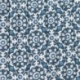 Tissu Coton Matelassé Imprimé Floral Denim 