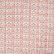 Tissu Coton Matelasse Imprimé Motif Floral Marron 