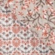 Tissu Coton Matelasse Imprimé Motif Floral Marron 