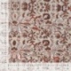 Tissu Coton Matelasse Imprimé Fleurs Marron