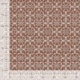 Tissu Voile de Coton Imprimé Motif Fleur Marron