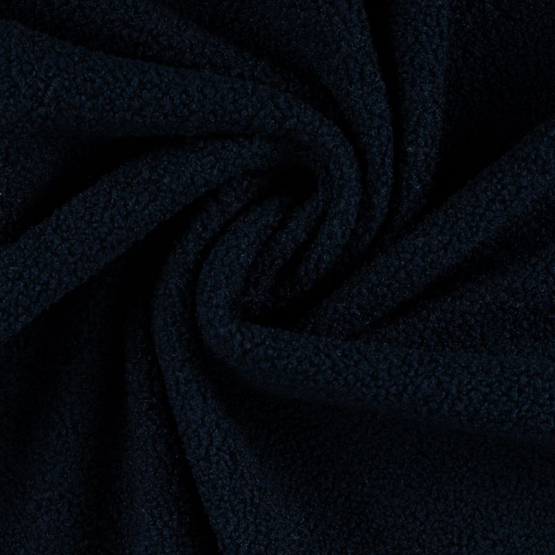Tissu Polaire Teddy Uni Bleu Marine