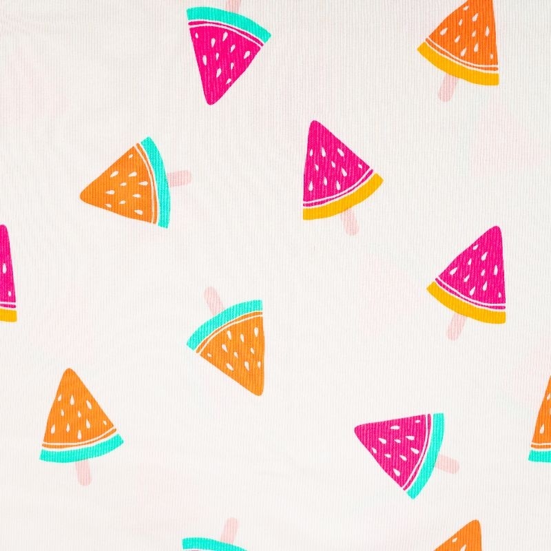 Tissu Jersey de Coton Cotele Neon Pastèque 