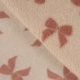 Tissu Teddy Jacquard Imprimé Noeud Sable