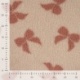 Tissu Teddy Jacquard Imprimé Noeud Sable
