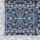 Tissu Voile de Coton Imprimé abstrait Denim