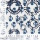 Tissu Voile de Coton Imprimé Rond Denim