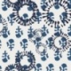 Tissu Voile de Coton Imprimé Rond Denim