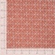 Tissu Coton Matelassé Imprrimé Motif Fleurs Marron