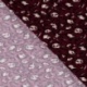Tissu Serge de Viscose Imprimé Lie de Vin