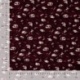 Tissu Serge de Viscose Imprimé Lie de Vin