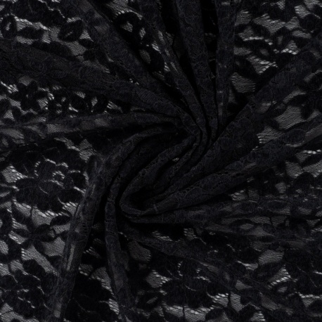 Tissu Dentelle Noir 