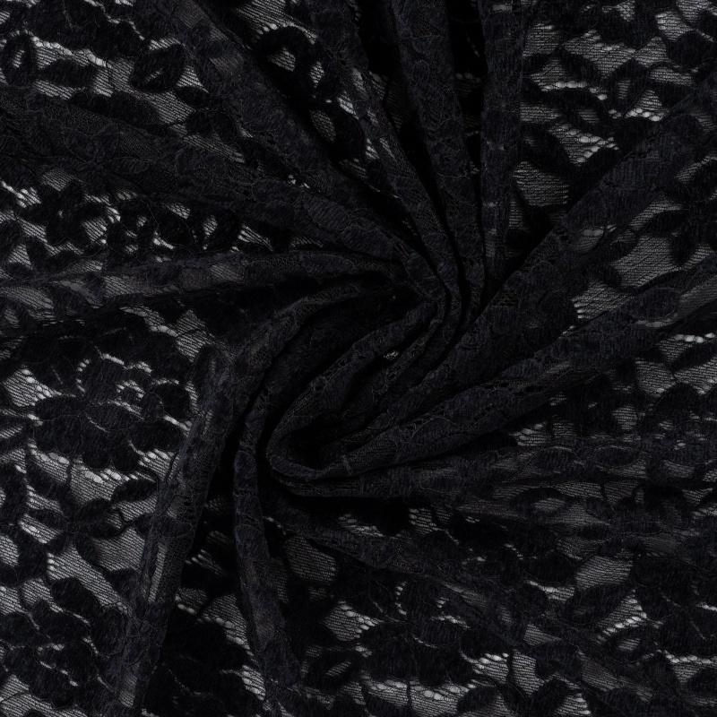 Tissu Dentelle Noir 