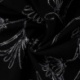 Tissu Caban Brodé Noir