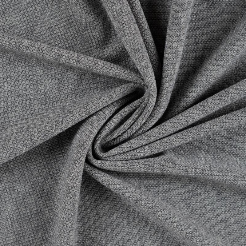 Tissu Tricot Uni Gris Clair
