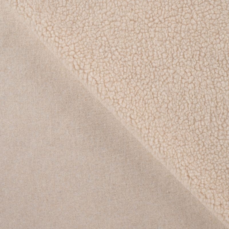 Tissu Teddy Uni Ecru