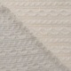Tissu Maille Jersey Effet Tressé Ecru