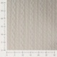 Tissu Maille Jersey Effet Tressé Ecru