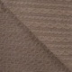 Tissu Maille Jersey Effet Tressé Taupe