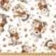 Tissu Effet 3D Imprimé Bear Ours