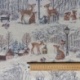 Tissu Gobelin Zurich Noël Blanc 