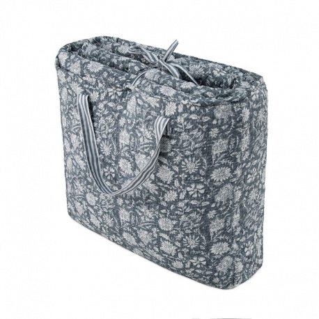 Collection Couvre-lit Fiona Matelassé Imprimé Bleu 