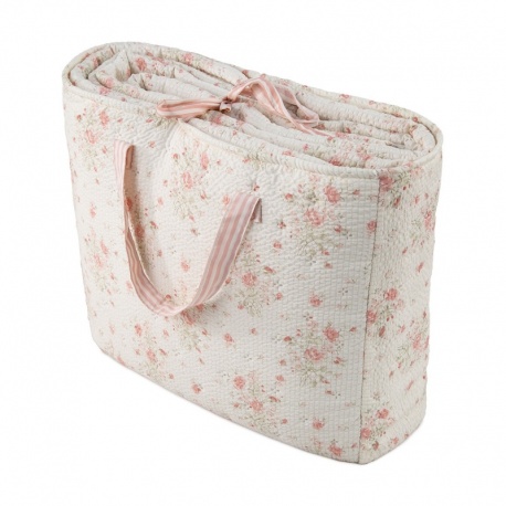 Collection Couvre-Lit Fiona Matelassé Imprimé Rose 