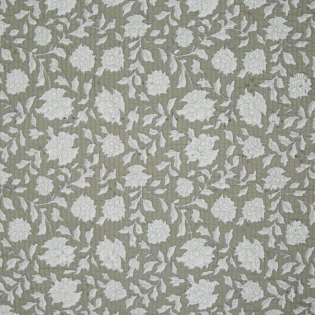 Collection Couvre-Lit Fiona Matelassé Imprimé Vert 