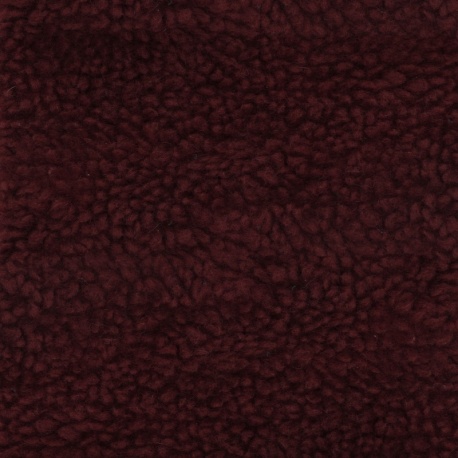 Tissu Mouton Bordeaux