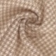 Tissu Maille Pied de Poule Beige 