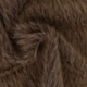 Tissu Fausse Fourrure Poils Longs Chocolat 