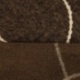 Tissu Nuza Brodé Poils Longs Chocolat 