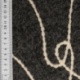 Tissu Nuza Brodé Poils Longs Ardoise 