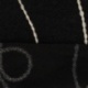 Tissu Nuza Brodé Poils Longs Noir