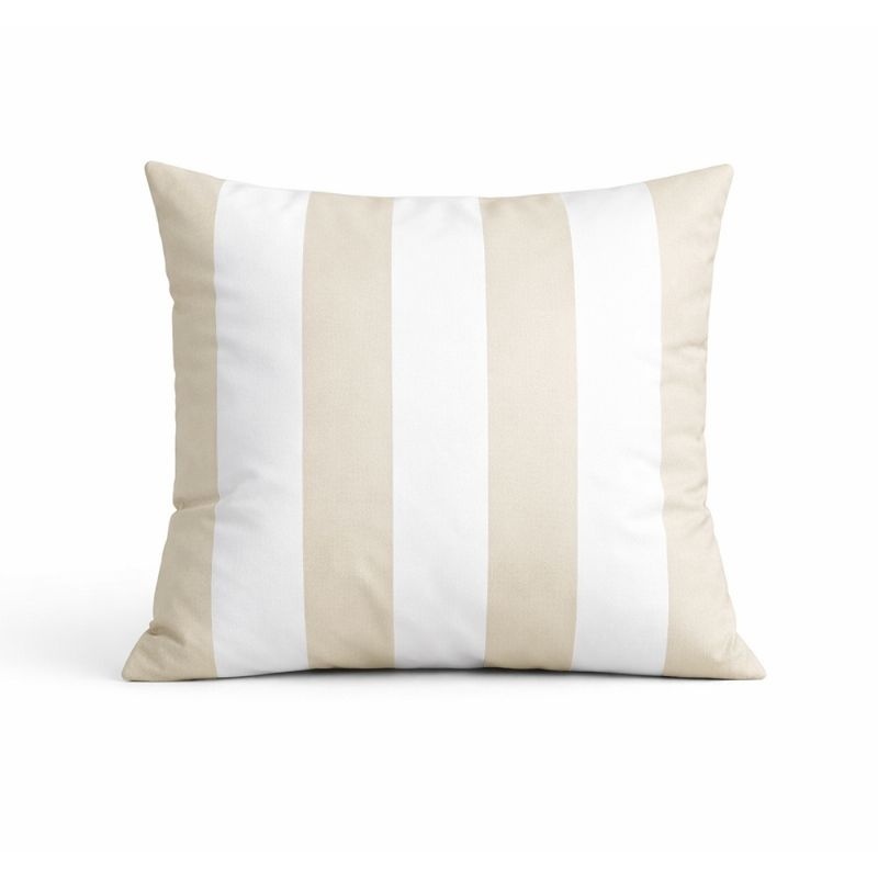 Coussin Outdoor Arcachon Rayé Coloris Lin