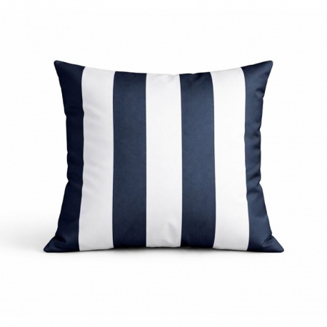 Coussin Outdoor Arcachon Rayé Coloris Navy 
