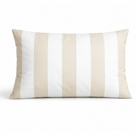 Coussin Outdoor Arcachon Rayé Coloris Lin