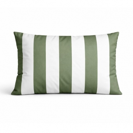Coussin Outdoor Arcachon Rayé Coloris Olive