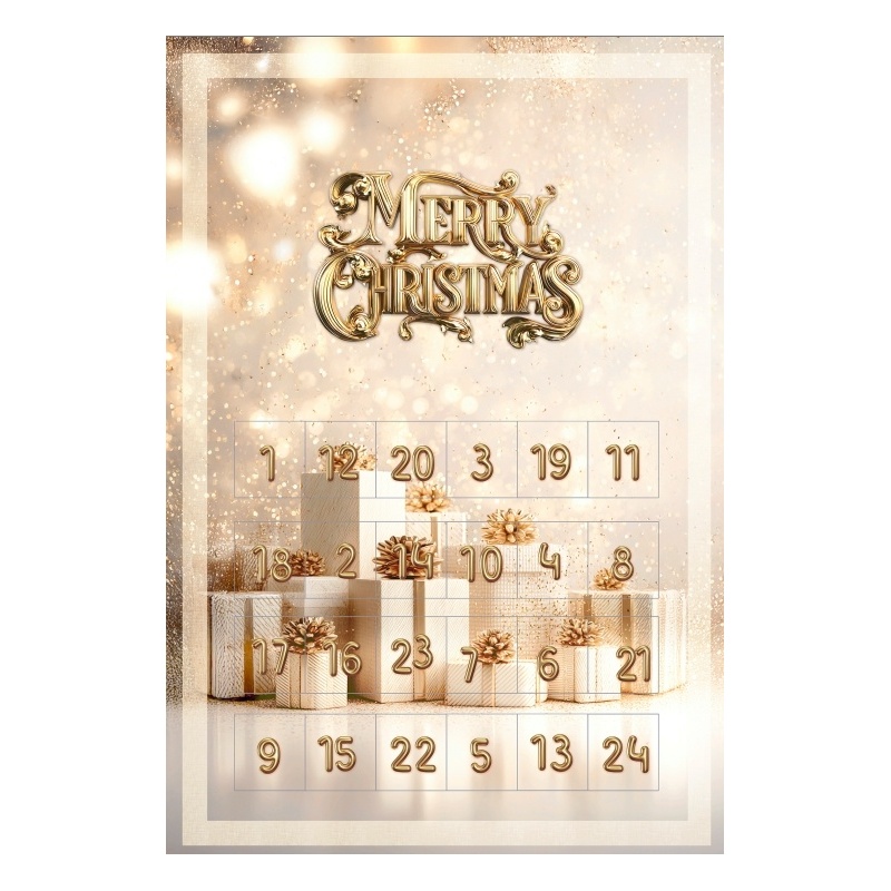 Calendrier de L'avent 3d Golden 