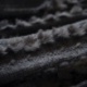Plaid Livio Rayé Fausse Fourrure Anthracite 